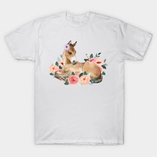 Floral Baby Horse T-Shirt